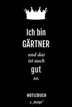 Paperback Notizbuch f?r G?rtner: Originelle Geschenk-Idee [120 Seiten kariertes blanko Papier] [German] Book
