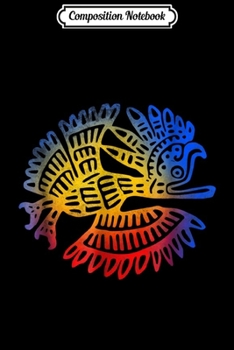 Composition Notebook: Vintage Aztec Drawing Bird Temple Archeology Student Journal/Notebook Blank Lined Ruled 6x9 100 Pages