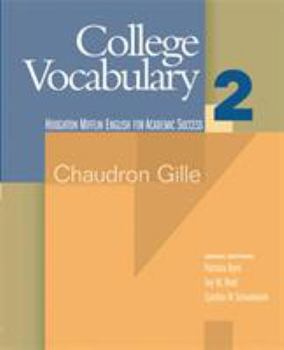 College Vocabulary 2 - Book  of the Cengage Learning for Academic Success
