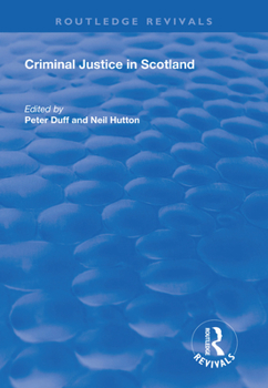 Paperback Criminal Justice in Scotland Book