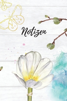 Notizen: Blanko Floral Design Heft für Aufzeichnungen Lettering Handschrift | Kreatives Geschenk für Kinder und Erwachsene | Frauen Männer Freundinnen und Kollegen (German Edition)