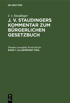 Hardcover Allgemeiner Theil [German] Book