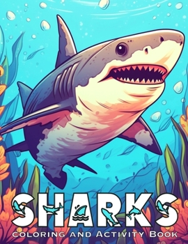 Paperback Sharks: Coloring and Activity Book
