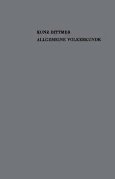 Paperback Allgemeine Völkerkunde: Formen Und Entwicklung Der Kultur [German] Book