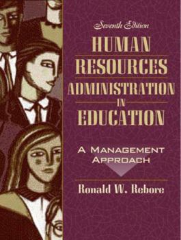 Hardcover Human Resources Administration in Education: A Management Approach Book