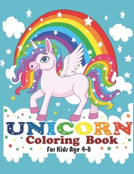 Paperback Unicorn Coloring Book: For Kids Ages 4-8 Book