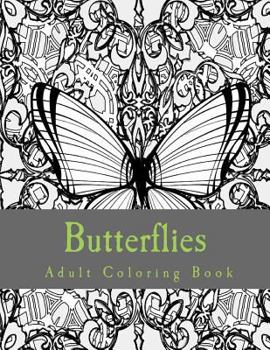 Paperback Butterflies Adult Coloring Book