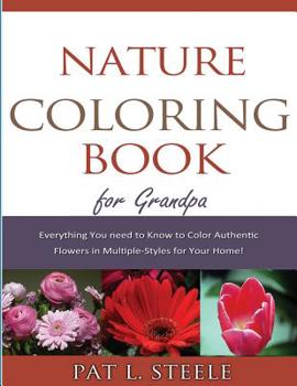 Paperback Nature Coloring Book For Grandpa Book