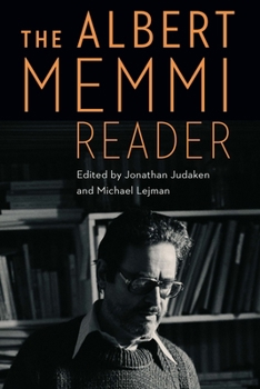 Hardcover The Albert Memmi Reader Book