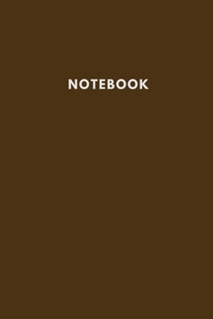 Paperback Notebook: Brown Lind Notebook Soft Cover Composition Journal Minimal Design Book