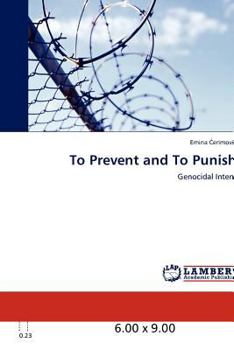 Paperback To Prevent and To Punish: Genocidal Intent Book