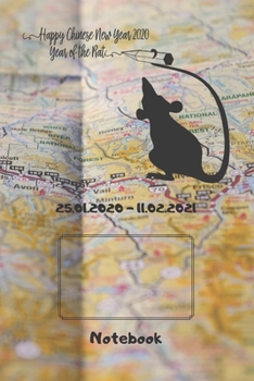 Paperback Chinese New Year of Rat 2020: Notebook Book