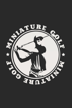 Miniature golf: 6x9 Mini Golf grid squared paper notebook notes