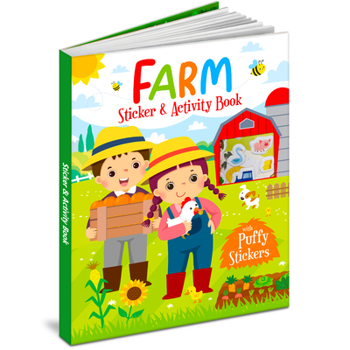 Paperback Farm Sticker & Activity Book - Puffy Stickers Book