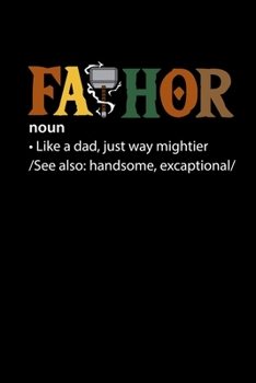 Paperback Notebook: Father Thor Hammer Odin Viking Fun Gift 120 Pages, 6X9 Inches, Lined / Ruled Book