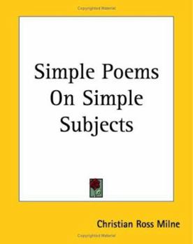 Paperback Simple Poems On Simple Subjects Book