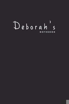 Paperback Deborah's notebook: Ideal logbook for women named Deborah Book