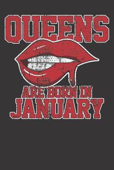 Notebook: January Queens Birthday Month Vintage