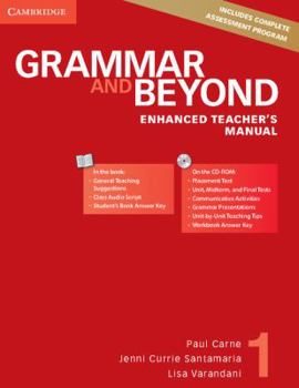 Paperback Grammar and Beyond Level 1 Enhanced Teacher's Manual [With CDROM] Book