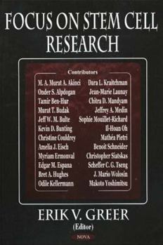 Hardcover Focus on Stem Cell Research Book