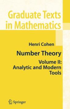 Paperback Number Theory: Volume II: Analytic and Modern Tools Book
