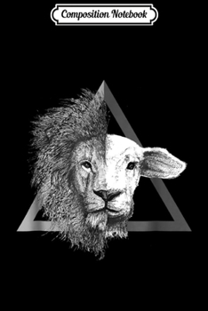 Composition Notebook: Christian - Jesus Lion and Lamb Journal/Notebook Blank Lined Ruled 6x9 100 Pages