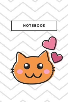 Notebook: Cat Love Hearts Notebooks And Journal Kitty Soft Cover Lined Animal Pet Composition Book Planner Diary Loving Kitty