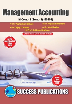 Management Accounting, First Year M.Com, Sem-I-English