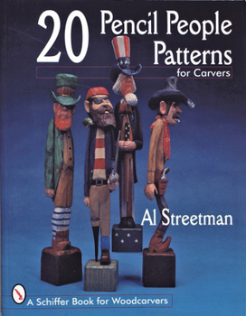 Paperback 20 Pencil People Patterns for Carvers Book