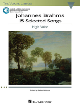 Paperback Johannes Brahms: 15 Selected Songs - Book/Online Audio [With 2] Book