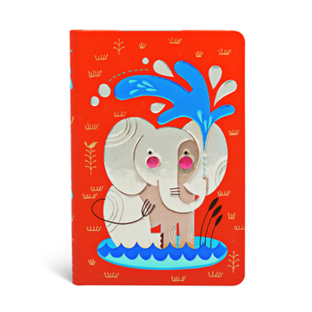 Diary Paperblanks Baby Elephant Tracy Walker's Animal Friends Hardcover Mini Unlined Elastic Band Closure 176 Pg 85 GSM Book