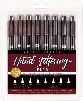 Hardcover Studio Series Hand Lettering Pens Book