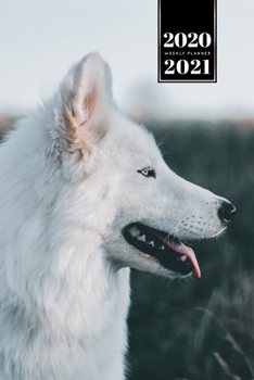 Wolf Wolves Week Planner Weekly Organizer Calendar 2020 / 2021 - View into Wide: Cute Wildlife Animal Pet Bullet Journal Notebook Diary in 6” x 9” Inch Pocket Size