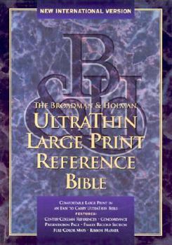 Paperback The Holy Bible: New International Version, Hunter Green Bonded Leather,Ultrathin Large Print Reference Bible [Large Print] Book