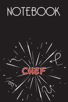 Paperback CHEF Notebook, Simple Design: Notebook /Journal Gift, Simple Cover Design,100 pages, 6x9, Soft cover, Mate Finish Book