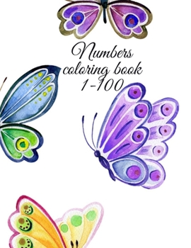 Paperback Numbers coloring book 1-100 Book