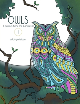 Paperback Owls Coloring Book for Grown-Ups 1 Book
