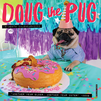 Calendar Doug the Pug 2023 Mini Wall Calendar Book