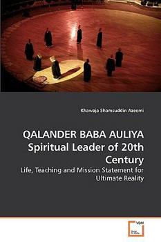 Paperback QALANDER BABA AULIYA Spiritual Leader of 20th Century Book