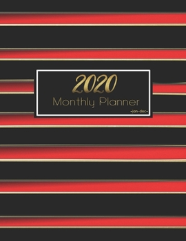 2020 monthly planner jan-dec: JAN 2020-DEC 2020 One Year Daily Weekly Calendar 12 Month Appointment Notebook for To-Do List Agenda Schedule Organizer Logbook Student or Teacher Action plan, design cov