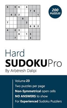 Paperback Hard Sudoku Pro: Book for Experienced Puzzlers (200 puzzles) Vol. 23 Book