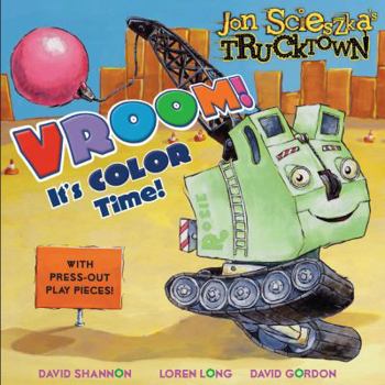 Board book Vroom!: It's Color Time! [With Press-Out Play Pieces] Book