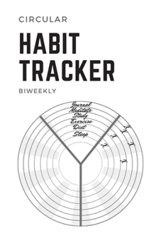 Paperback Circular Habit Tracker: A Year of Biweekly Habit Trackers Book