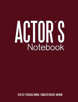 Paperback Actors Notebook: Cinema Notebook for Cinema Artists Book