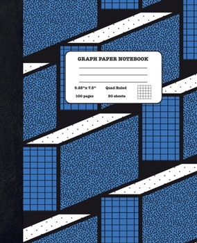 Graph Paper Notebook Quad Ruled 5x5: Maths and Economics - Composition Notebook for Girls Boys Students - cute Notebook for College School - Geometric Shapes Design