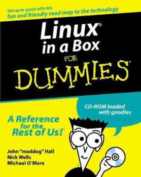 Paperback Linux in a Box for Dummies, (Set Includes 3 CD-ROM Disks) [With 3 CD ROMs] Book