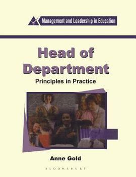 Paperback Head of Department Book