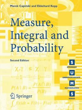 Paperback Measure, Integral and Probability Book