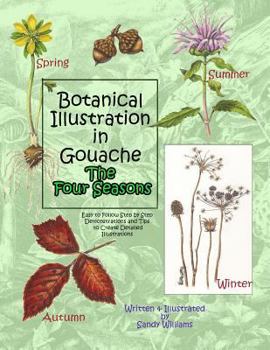 Paperback Botanical Illustration in Gouache - The Four Seasons Book