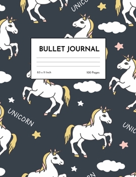 Bullet Journal: Simple Unicorn Dot Grid Notebook - Dotted Note Pad for Kids, Girls, Teens, Tweens, Women - Gifts for Birthday and Christmas | Design 98845